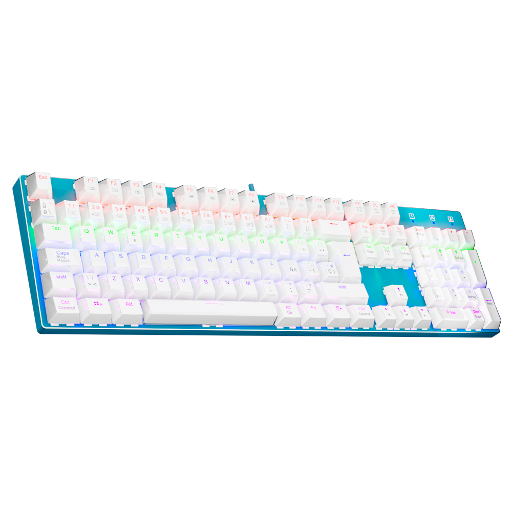 Keyboard Gaming Transparent - E-YOOSO Z88 Rainbow FALCON USB Mechanische