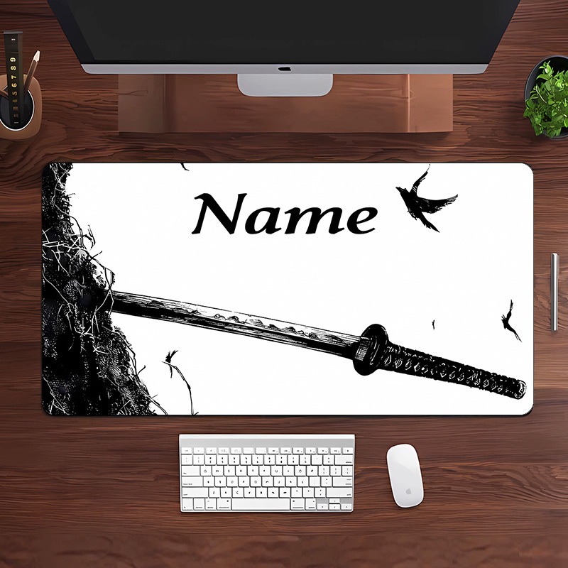 Gaming Keyboard Name - Wanderer Theme Schreibtischunterlage mit individuellem Namen,