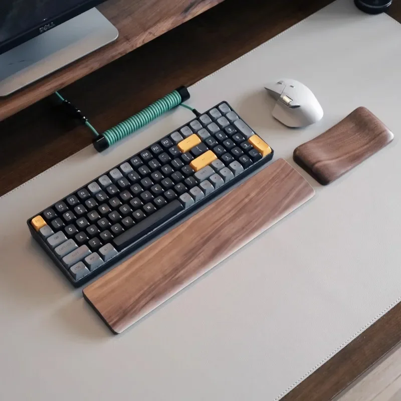 Wrist Rest Wood - Walnussholz Handballen auflage mechanische Tastatur Zubehör