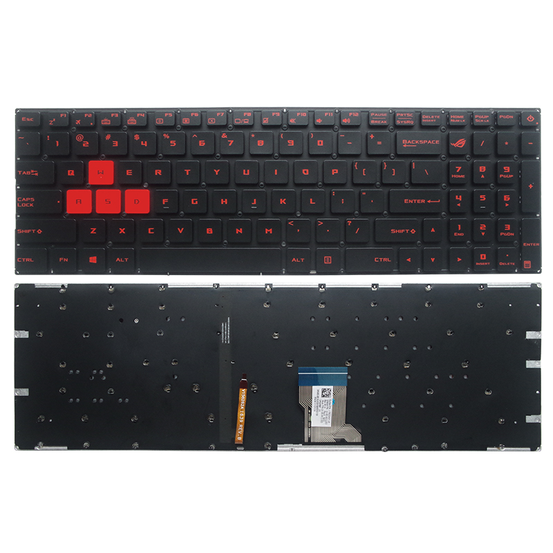 Gaming Keyboard Asus - GZEELE Englisch US Laptop-Tastatur mit Hintergrundbeleuchtung
