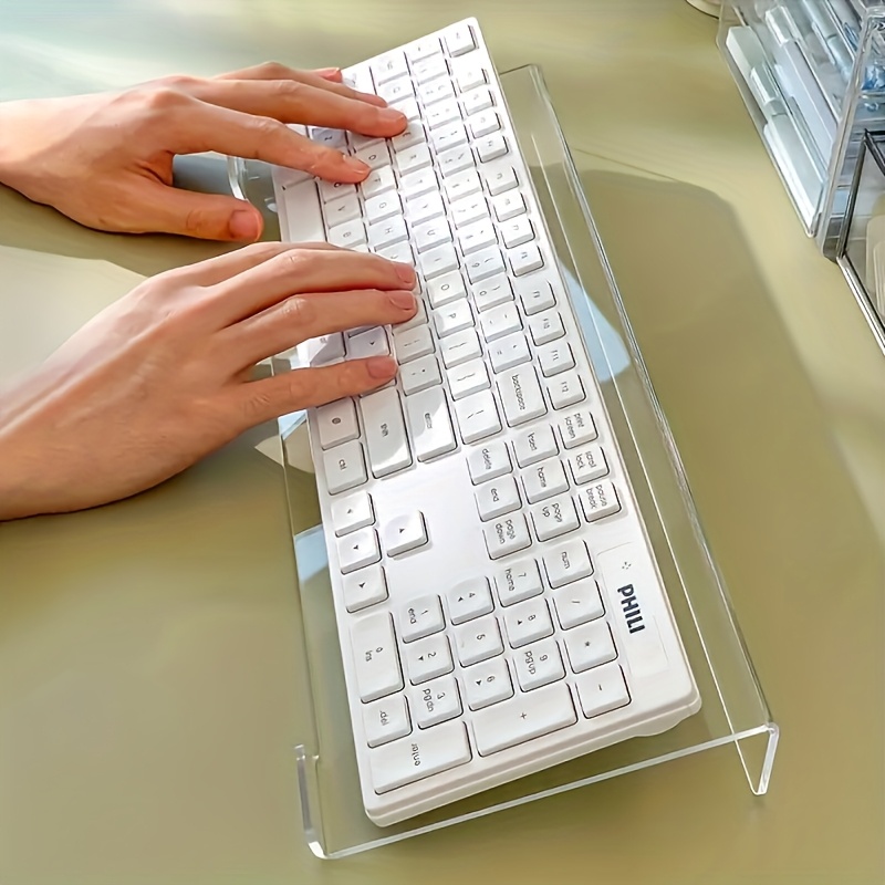 Keyboard Gaming Transparent - Tastaturständer aus Acryl, transparenter Desktop-Organizer, geeignet