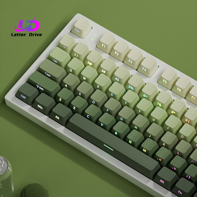 Gaming Keyboard Typewriter - 135 Tasten Cherry Profil Grüne Traube