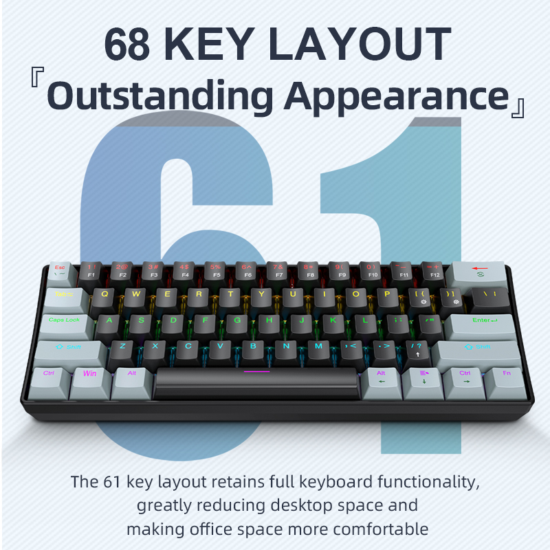 APAYADO K61 Mini-Mechanische T – Gaming Keyboard And Mouse Set Bewertung und Preis