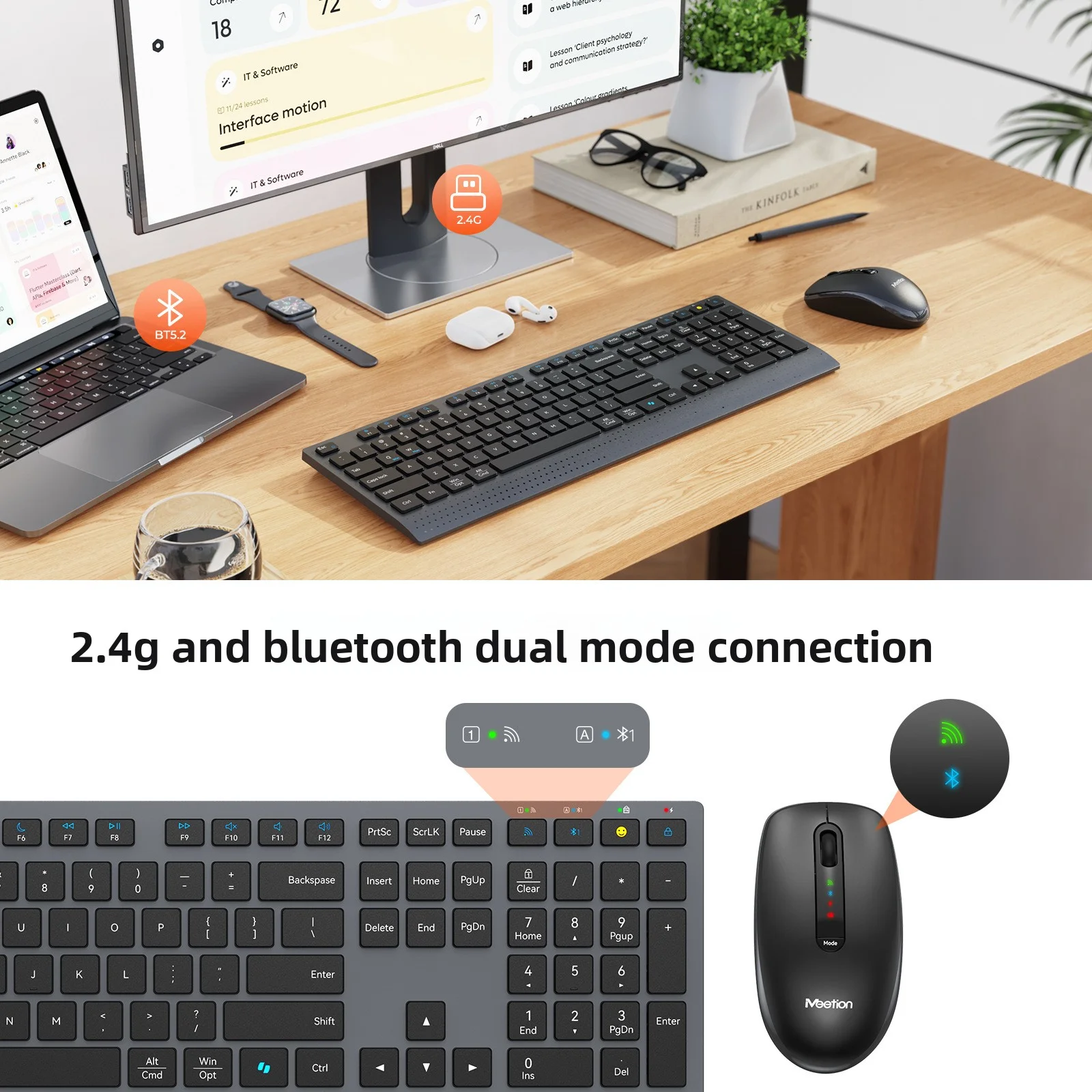 2,4 G Bluetooth Dual-Mode Wire – Gaming Keyboard And Mouse Set Bewertung und Preis