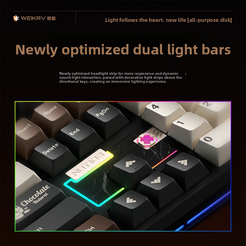 WEIKAV NUT108 Mechanische Tast – Gaming Keyboard Ergo Bewertung und Preis