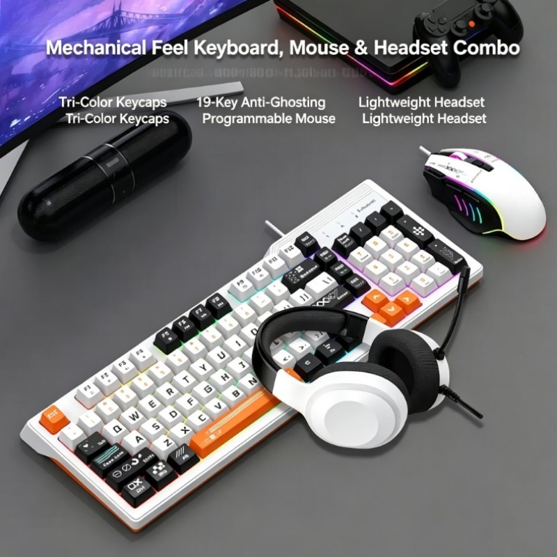 K8pro 3-in-1 Gaming-Kombi-Set: – Gaming Keyboard And Mouse Set Bewertung und Preis