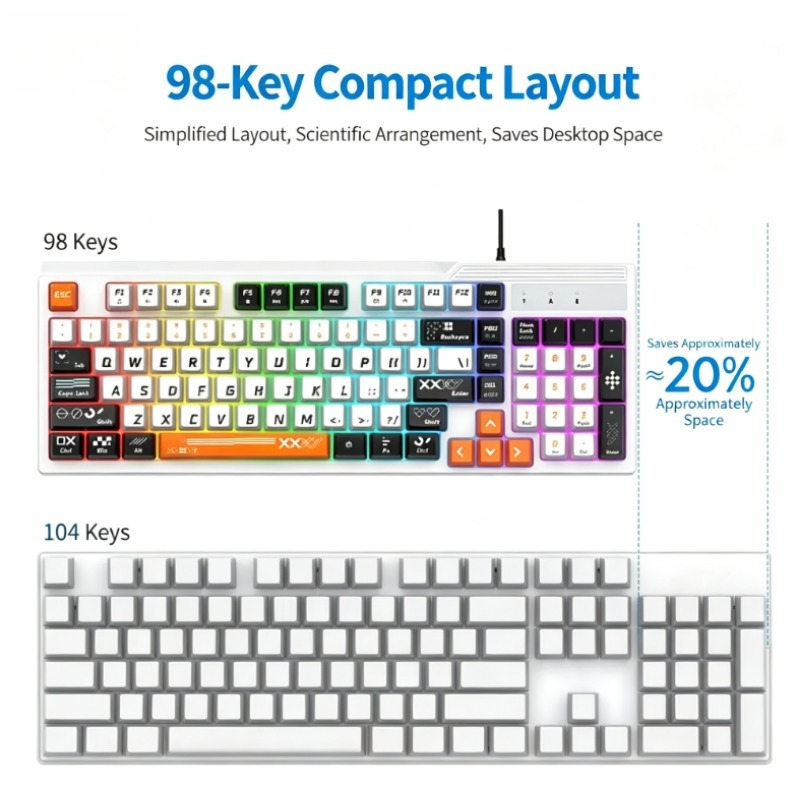 K8pro 3-in-1 Gaming-Kombi-Set: – Gaming Keyboard And Mouse Set Bewertung und Preis