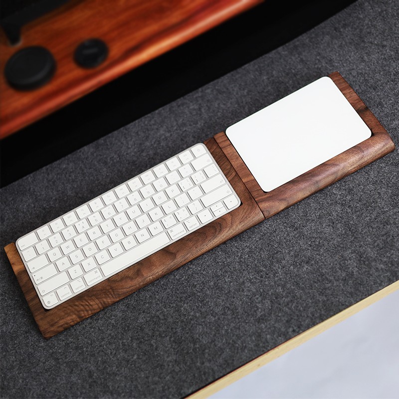 2-in-1 Walnuss-Holztablett mit – Wrist Rest Wood Bewertung und Preis