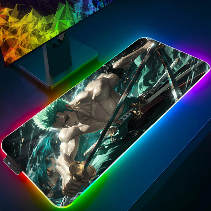 ONE PIECE Zoro Mauspad RGB Gam – Gaming Keyboard En Mouse Bewertung und Preis