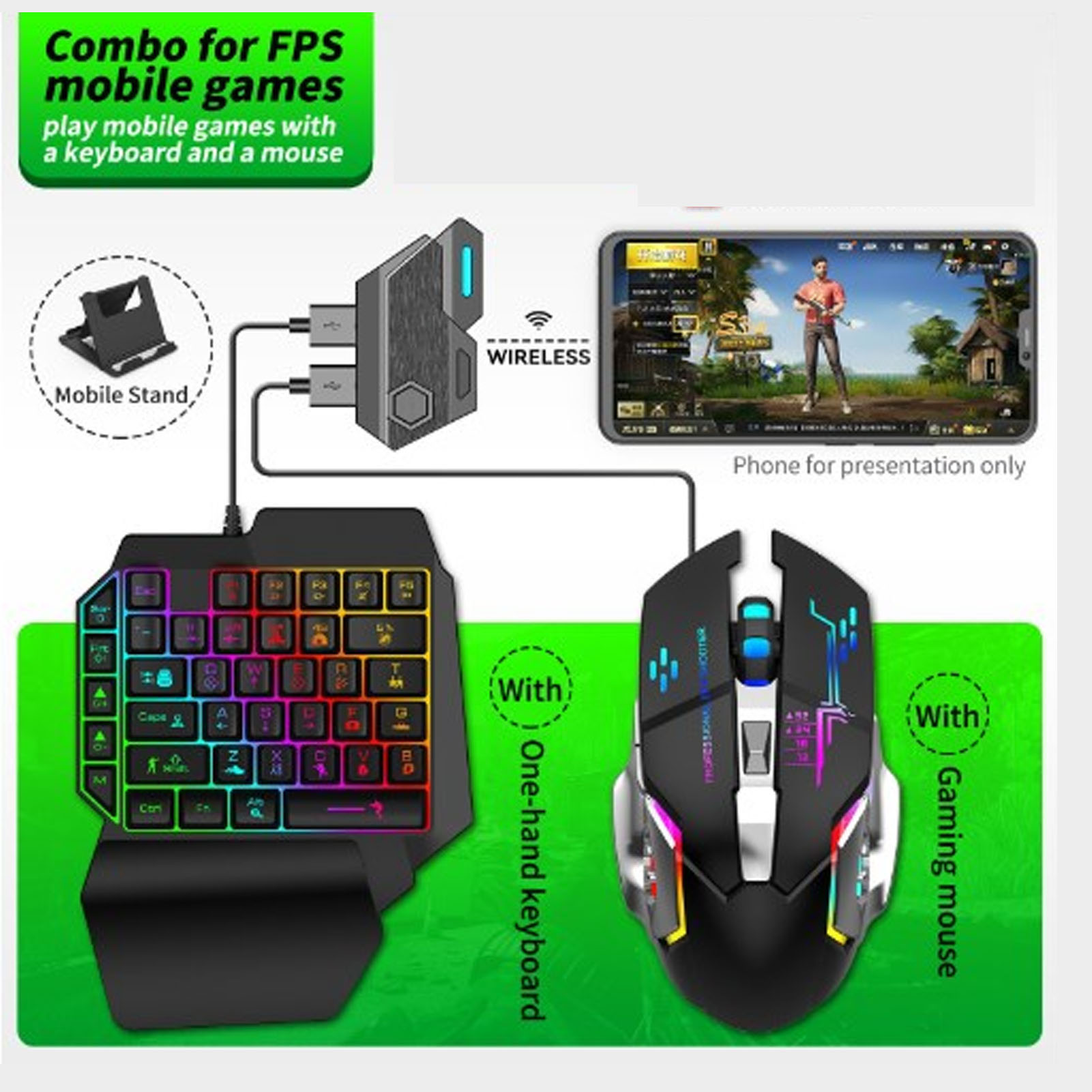 Tastatur-Maus-Konverter-Set, r – Gaming Keyboard And Mouse Set Bewertung und Preis