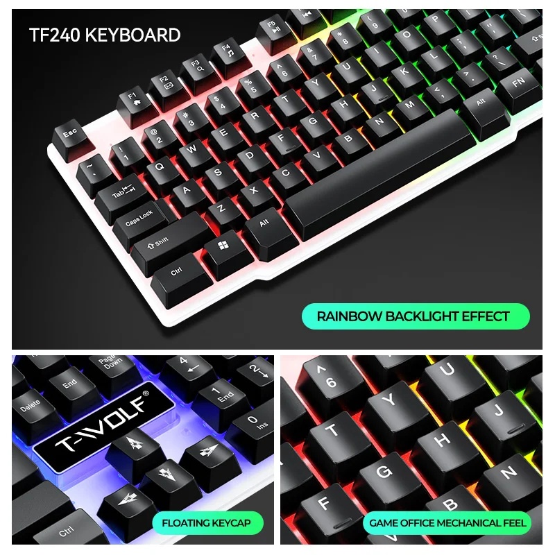 NEUE USB-Tastatur- und Maus-Ga – Gaming Keyboard And Mouse Set Bewertung und Preis